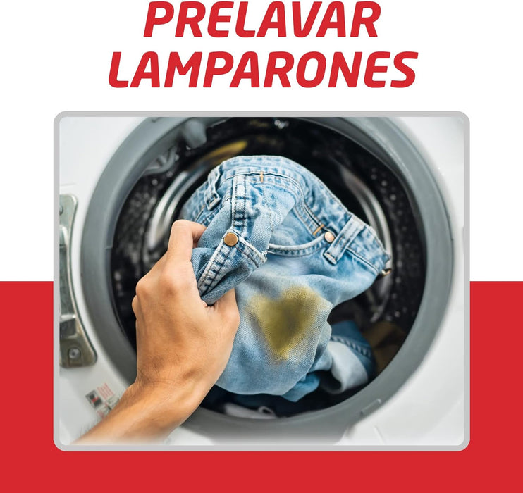 Cebralín Quitamanchas Expert en Seco, Pack Ahorro de 12 botes de 200ml (Total 2.4L). La solución profesional para eliminar manchas de grasa sin necesidad de lavar la ropa. Cebralín - lateral