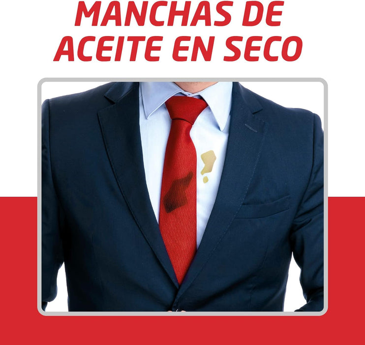 Cebralín Quitamanchas Expert en Seco, Pack Ahorro de 12 botes de 200ml (Total 2.4L). La solución profesional para eliminar manchas de grasa sin necesidad de lavar la ropa. Cebralín - uso
