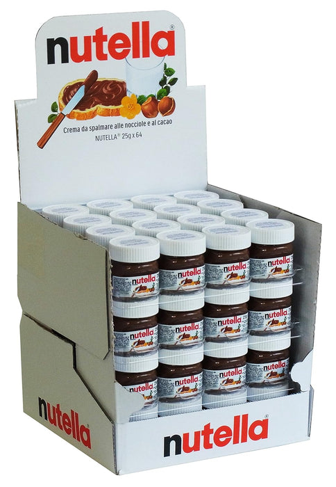 Mini Tarro de Nutella de 25g para Coleccionistas y Desayunos. El compañero ideal para el desayuno en un formato individual de cristal. El capricho perfecto. Nutella - frontal