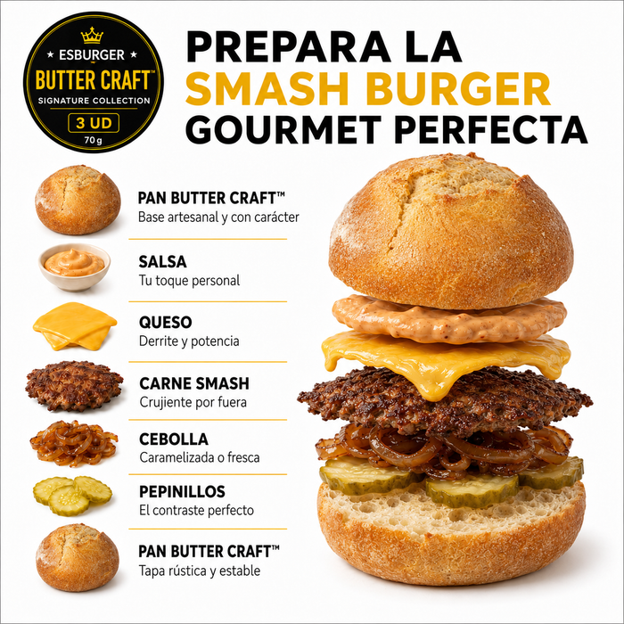 Pan de Hamburguesa ESBURGER Butter Craft