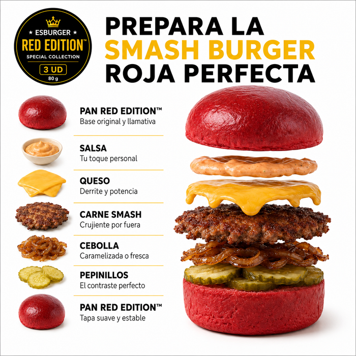 Pan de Hamburguesa ESBURGER Red Edition