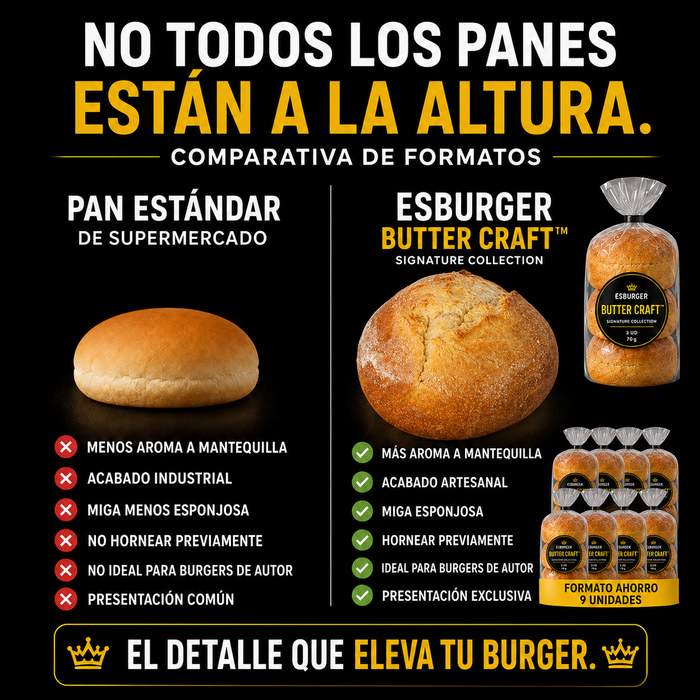 Pan de Hamburguesa ESBURGER Butter Craft