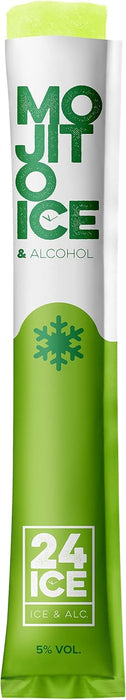 24 ICE Frozen Cocktails, Pack de 5 Helados con Alcohol (5x65ml). Disfruta de tus cócteles favoritos en un polo helado: Mojito, Daiquiri de Fresa, Piña Colada, Limoncello y Vodka Energy. 24 Ice - detalle