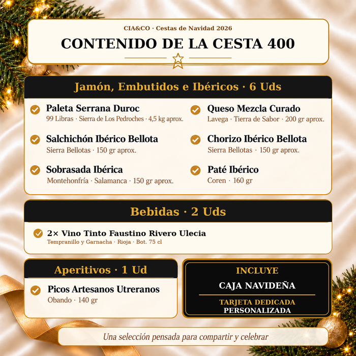 Cesta de Navidad 2026 Lote 400 - imagen 3