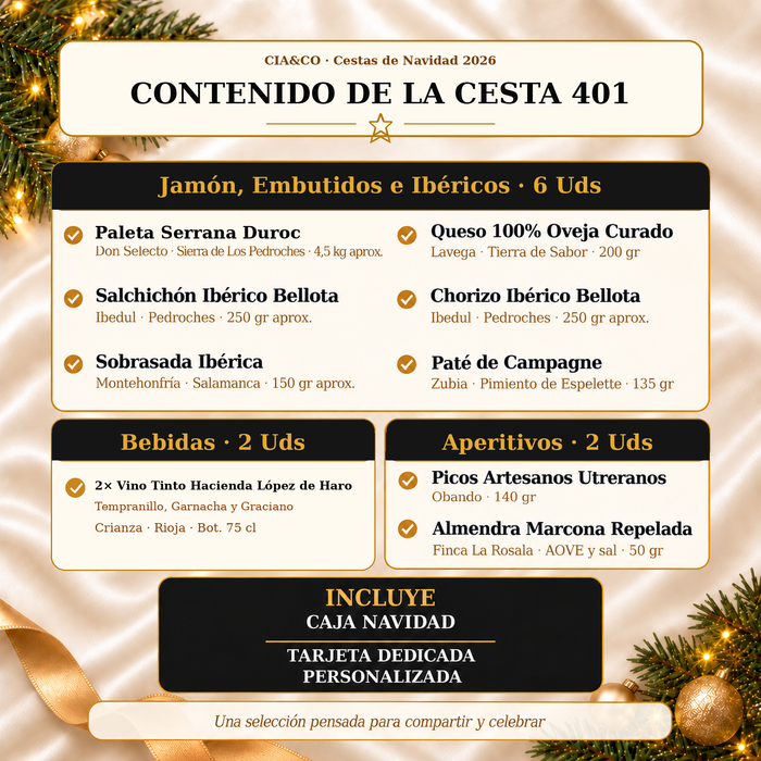 Cesta de Navidad 2026 Lote 401 - imagen 3