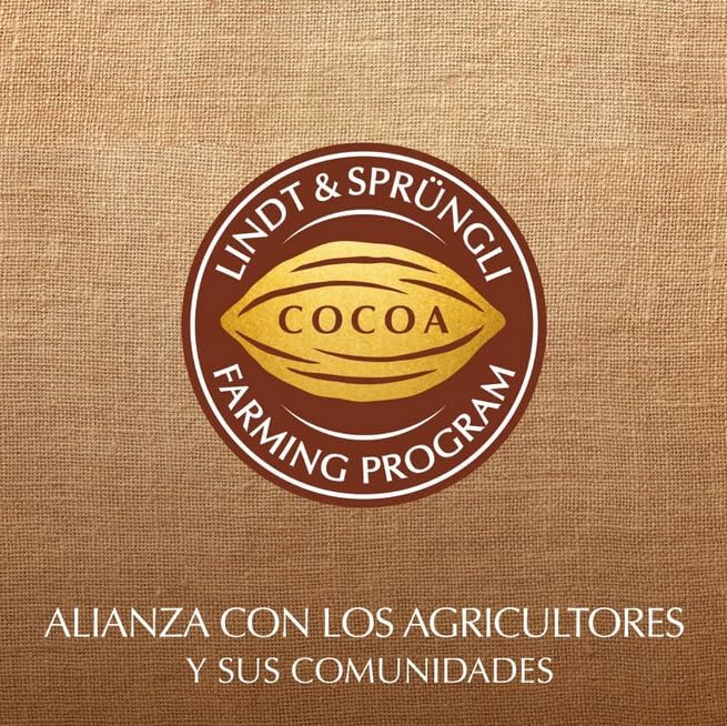 Surtido de bombones Lindor con sabores variados.