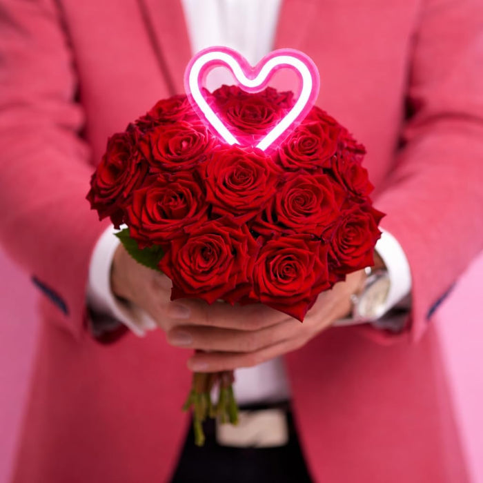 Corazón LED decorativo como detalle original para el hogar.