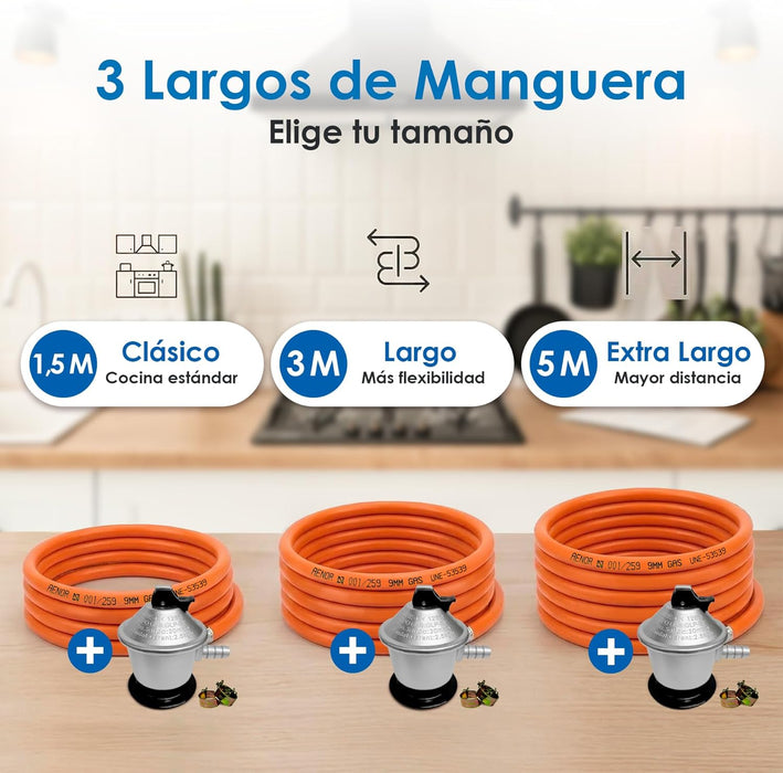 Compatible con cocinas, barbacoas y paelleros