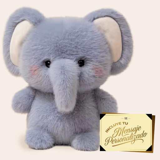 Peluche elefantito soñador decorativo con diseño tierno.