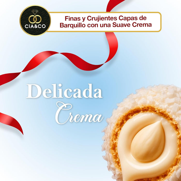 Detalle de la caja Raffaello con dedicatoria Cia&Co.