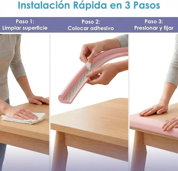 Instalación rápida con adhesivo fuerte