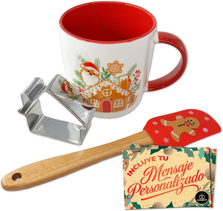 Espátula repostera festiva incluida en el set navideño Cia&Co.