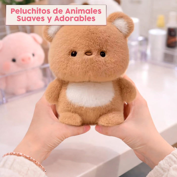 Detalle del osito clásico suave al tacto.