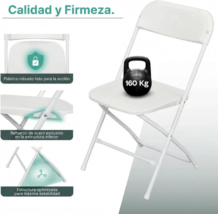 Soporte firme hasta 160 kg con total seguridad