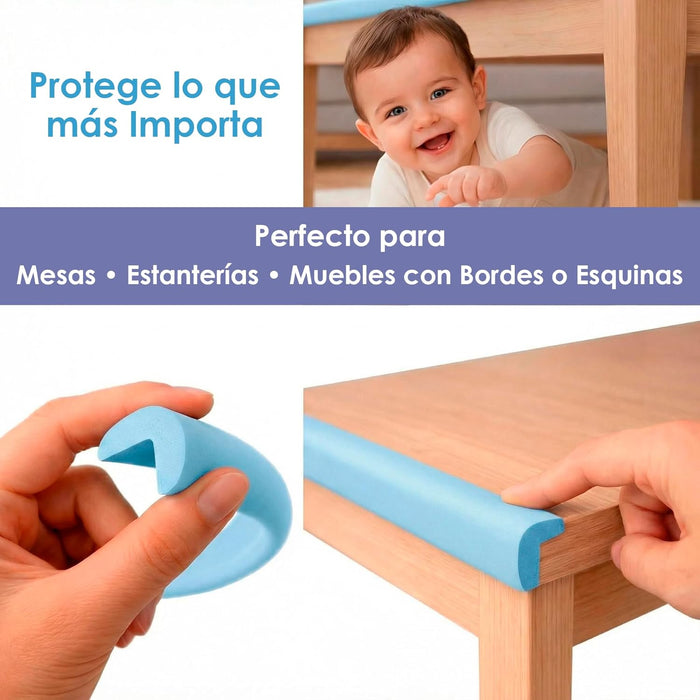 Protección eficaz en mesas, estanterías y muebles