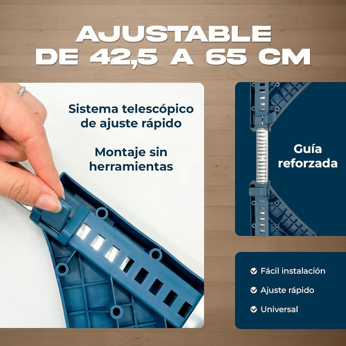 Ajuste rápido para adaptarse a cualquier electrodoméstico