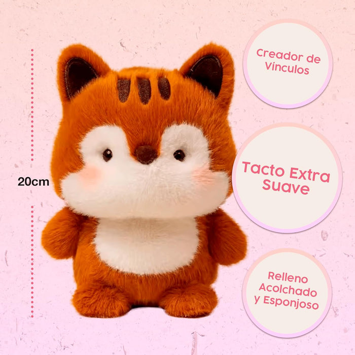 Peluche ardilla encantadora listo para sorprender.