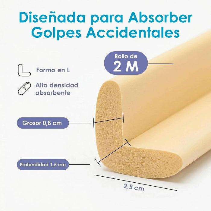Espuma flexible que ayuda a amortiguar impactos