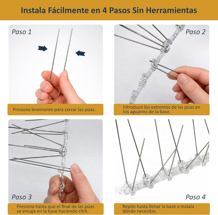 Sistema encajable tipo puzzle para ampliar fácilmente la longitud necesaria