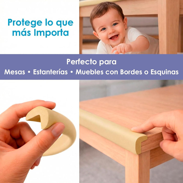 Protección eficaz en mesas, estanterías y muebles