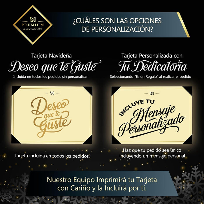 Presentación de lujo del calendario Premium Moments lista para regalar.