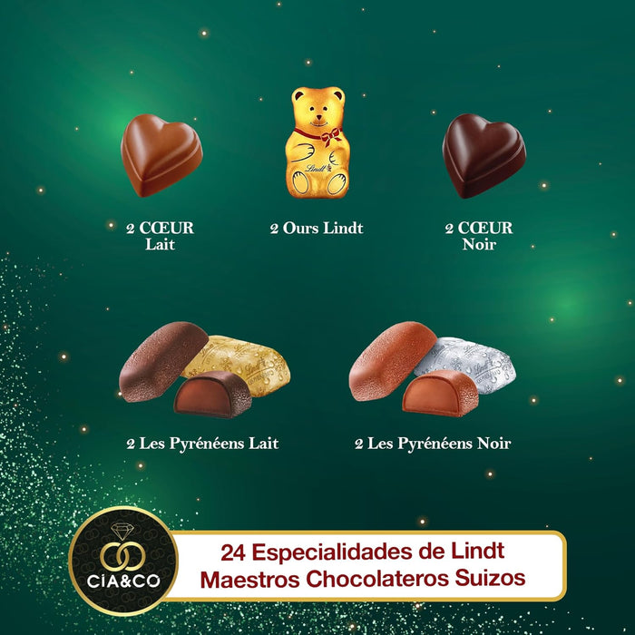 Chocolate suizo Lindt & Sprüngli, surtido de bombones Lindor y Excellence