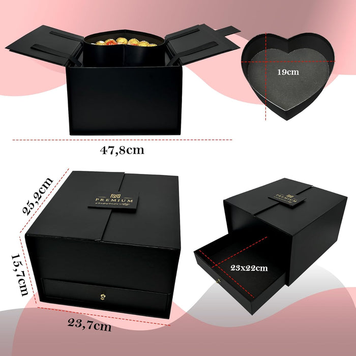 Caja joyero con tarjeta incluida para dedicatoria personalizada.