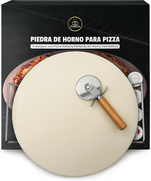 Piedra para pizza de cordierita con accesorios incluidos