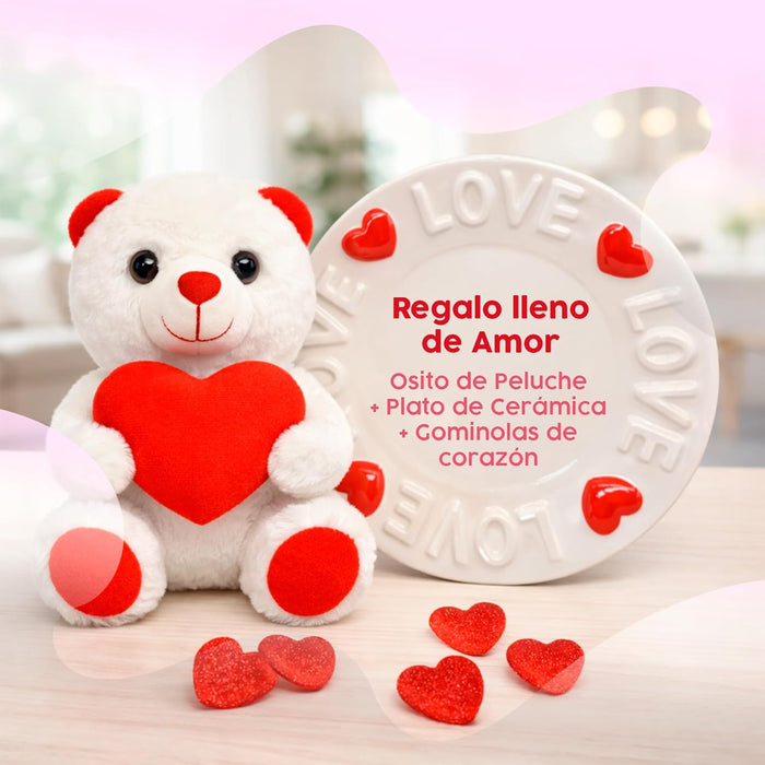 Osito de peluche decorativo incluido en el pack Premium Moments.
