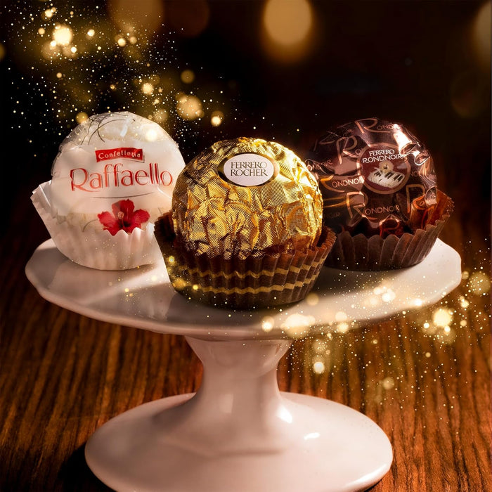 Fotografía decorativa del calendario Ferrero con bombones surtidos.