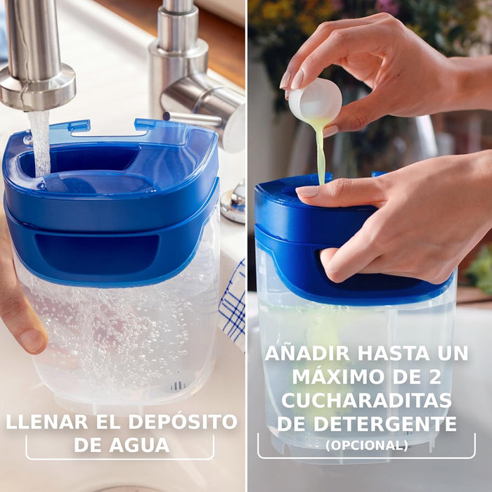 Rellena en segundos. Limpia a tu manera