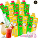 Polos líquidos ALOHA listos para congelar con sabores Watermelon Sandía y Piña Colada.