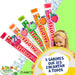 Flashes para congelar con combinación de sabor fresa y opciones 0% Azúcar.