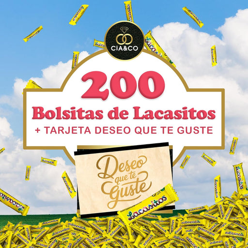 Detalle de las bolsitas individuales con colores vivos.