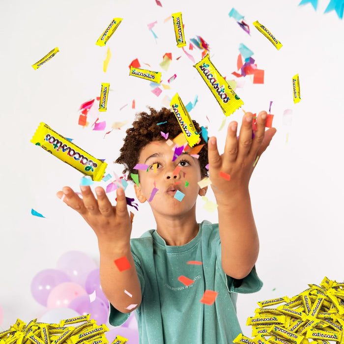 Vista superior de la caja lista para envío.