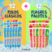 Polos para congelar sabores variados con formato individual listo para enfriar y consumir.