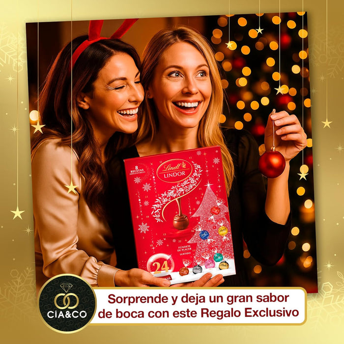 Bombones Lindor surtidos de chocolate suizo de alta calidad.