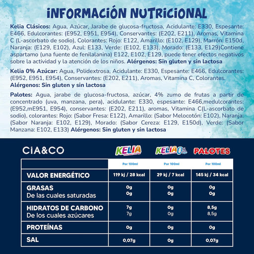Selección de polos para congelar con Flashes Palotes y Flashes 0% Azúcar en formato individual.
