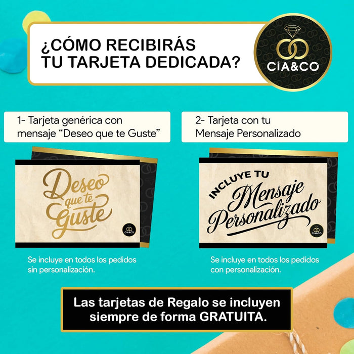 Detalle de la tarjeta personalizada Cia&Co.