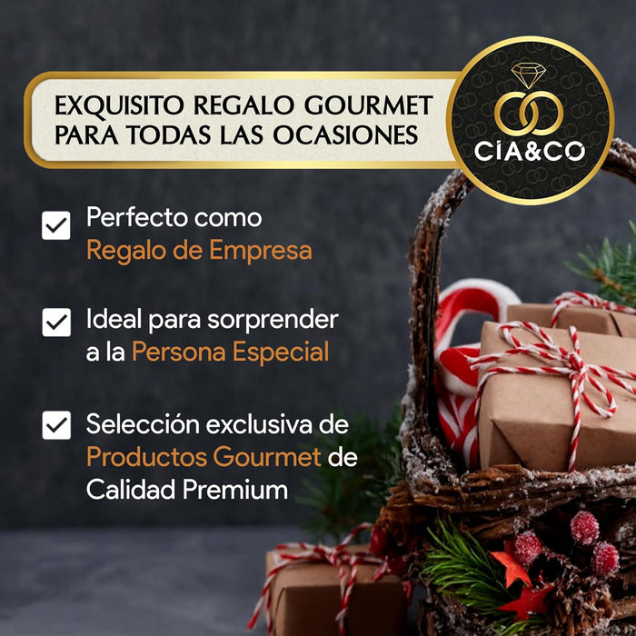 Cesta de Navidad Gourmet Sin Gluten 2025 (Lote 224) · Con Jamón, Brut, Vinos Faustino, Turrones, Ibéricos y Queso · Incluye Tarjeta Personalizable · Regalo Corporativo, Familiar o Personal.