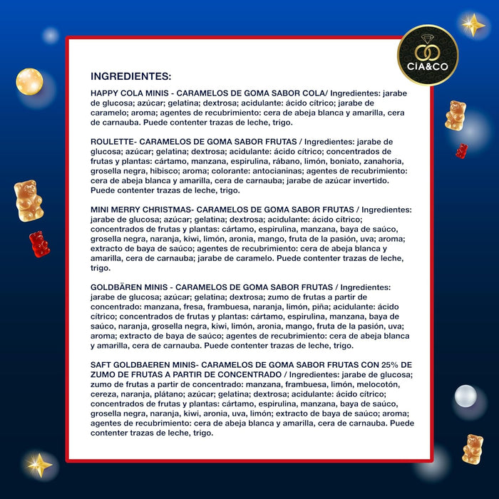 Calendario HARIBO 2025 ideal para niños y familias.