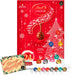 Calendario de Adviento Lindt LINDOR 2025 con diseño rojo clásico.