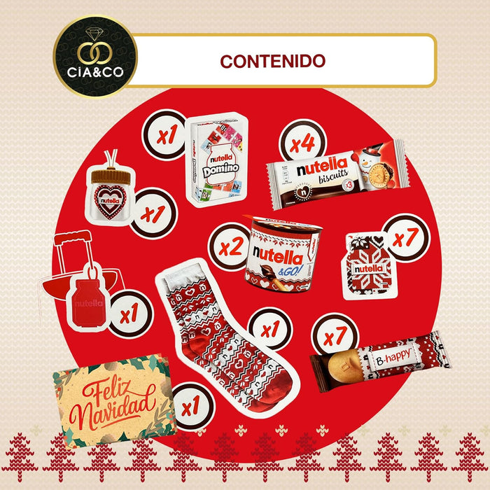 Sorpresas Nutella Ferrero originales del calendario XXL edición 2025.