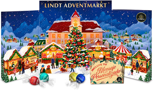 Calendario de Adviento LINDT Gran Mercado 2025 formato libro XXL.