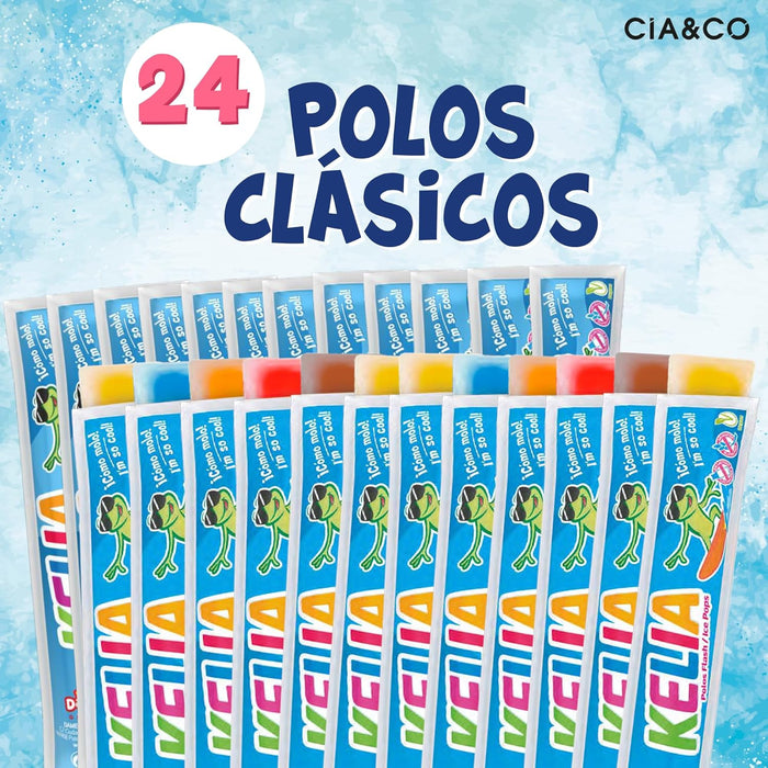 Polos de hielo sabores variados ideales para playa, piscina, vacaciones y reuniones familiares.