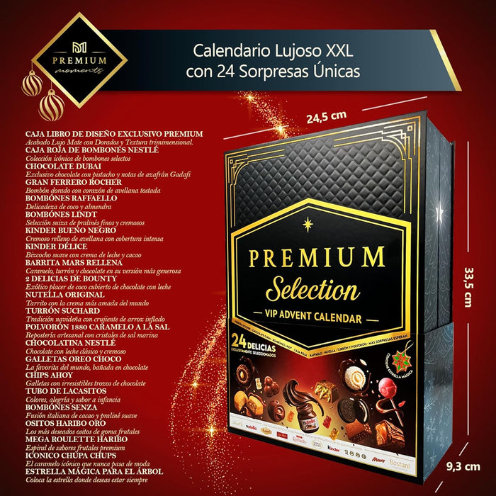 Detalle del calendario Premium Moments edición lujo XXL 2025.