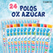 Polos de hielo sabores variados ideales para playa, piscina, vacaciones y días de calor.