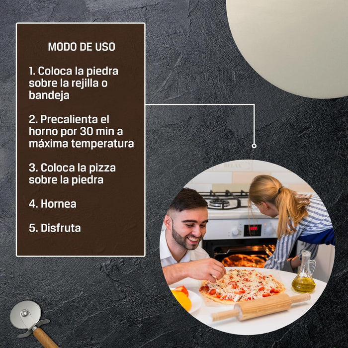 Modo de uso sencillo para preparar pizza en casa