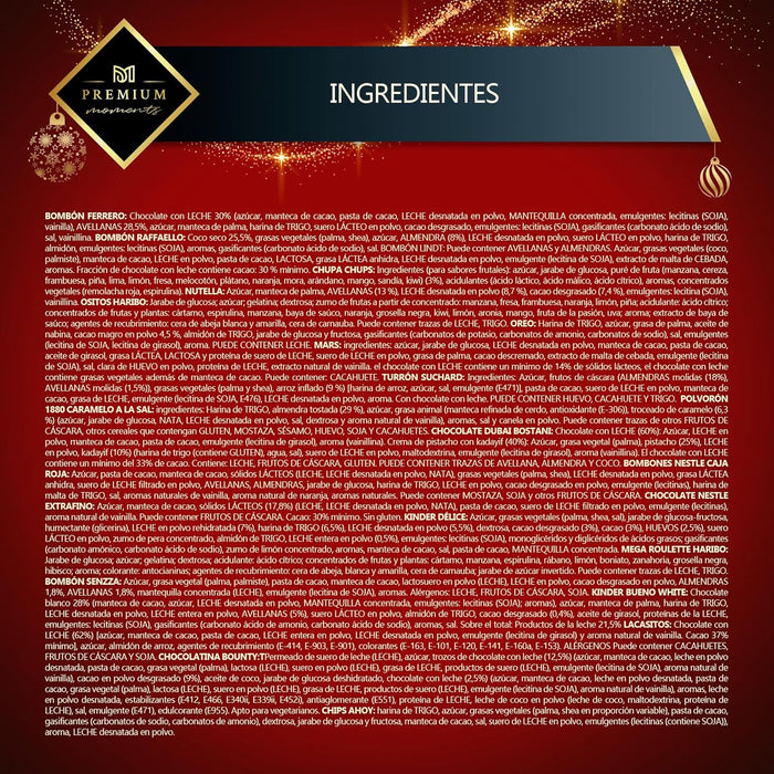 Vista general del calendario Premium Moments con dedicatoria personalizada.