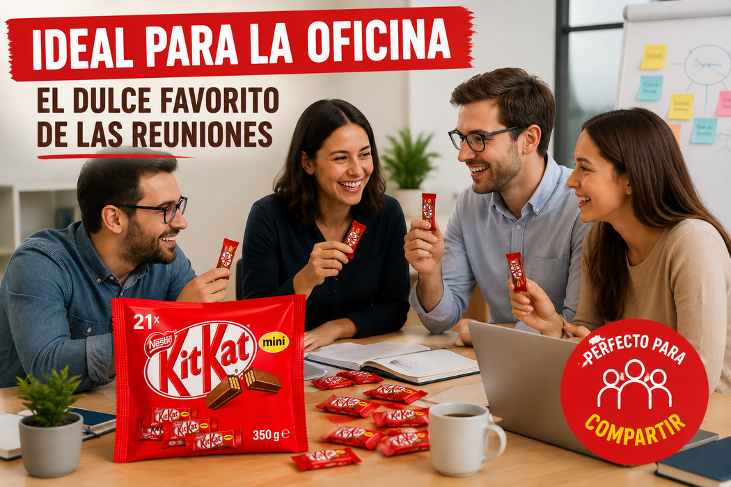 KitKat Mini perfecto para oficinas, reuniones de trabajo y eventos empresariales